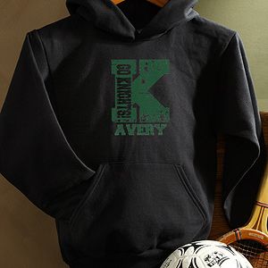 Personalized Boys Athletic Sweatshirts   Black