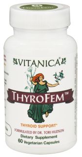 Vitanica   Thyrofem Thyroid Support   60 Vegetarian Capsules