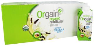Orgain   Organic Ready To Drink Meal Replacement Sweet Vanilla Bean   12 Pack LUCKY DEAL