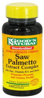 Good N Natural   Extra Strength Saw Palmetto Extract Complex   120 Softgels