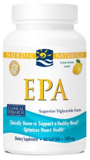 Nordic Naturals   EPA Formula Lemon 1000 mg.   60 Softgels