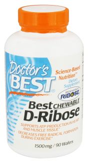 Doctors Best   Best Chewable D Ribose 1500 mg.   90 Wafers