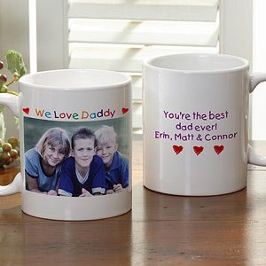 Personalized Photo Message Coffee Mugs for Men   Loving Him Design