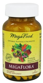 MegaFood   DailyFoods MegaFlora Optimal Potency Probiotic   60 Vegetarian Capsules