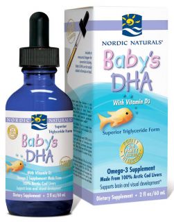 Nordic Naturals   Babys DHA with Vitamin D3   2 oz.
