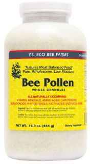 YS Organic Bee Farms   Low Moisture Bee Pollen Whole Granules   16 oz.