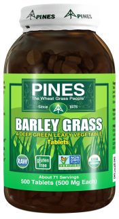 Pines   Barley Grass Tablets   500 Tablets