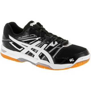 ASICS GEL Rocket 7 ASICS Mens Indoor, Squash, Racquetball Shoes Black/White/Si