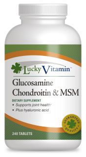 LuckyVitamin   Glucosamine Chondroitin & MSM   240 Tablets