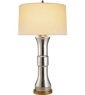 Suzanne Kasler Garson 1 Light Table Lamps in Mercury Glass With Wax SK3001MG L