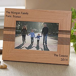 Personalized 4x6 Horizontal Wood Picture Frames   Simplicity