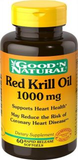 Good N Natural   Red Krill Oil 1000 mg.   60 Softgels