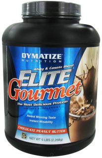 Dymatize Nutrition   Elite Gourmet Protein Whey & Casein Blend Powder Chocolate Peanut Butter   5 lbs.