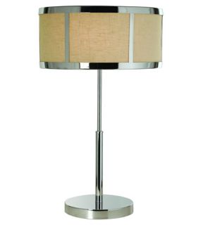 Butler 2 Light Table Lamps in Polished Chrome TT7991