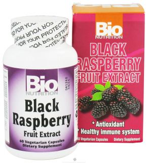 Bio Nutrition   Black Raspberry Fruit Extract 500 mg.   60 Vegetarian Capsules