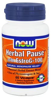 NOW Foods   Herbal Pause with EstroG 100   60 Vegetarian Capsules