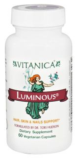 Vitanica   Luminous Hair, Skin & Nails Supprt   60 Vegetarian Capsules