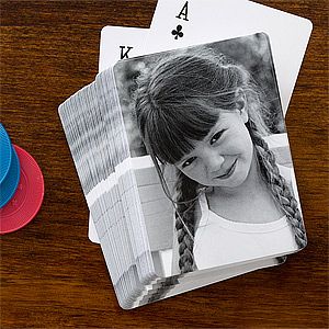 Personalized Photo Playing Cards   Single Picture