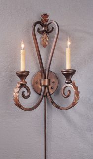 Orleans 2 Light Wall Sconces in Hand Rubbed Bronze 5350