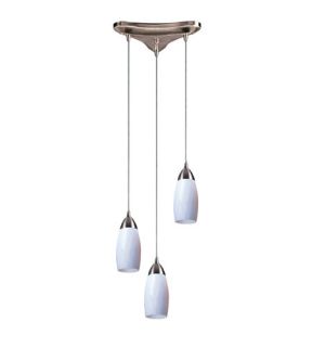 Milan 3 Light Pendants in Satin Nickel 110 3WH