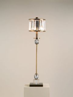 Parfait 1 Light Table Lamps in Crystal/Antique Brass 6986