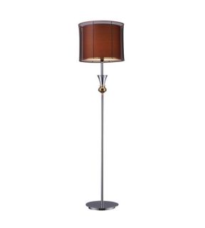 Dunbar 1 Light Floor Lamps in Chrome And Gold Plate D1468