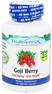 FruitrientsX   Goji Berry   60 Vegetarian Capsules