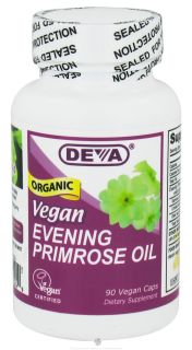 Deva Nutrition   Vegan Evening Primrose Oil   90 Vegetarian Capsules