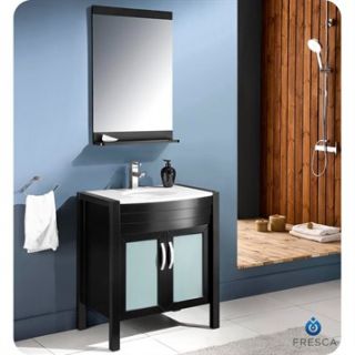 Fresca Infinito 30 Espresso Modern Bathroom Vanity with Mirror