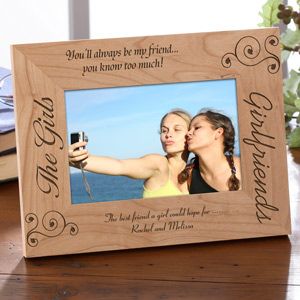 Personalized Best Friends Picture Frames   Girlfriends   4 x 6