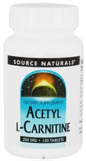 Source Naturals   Acetyl L Carnitine 250 mg.   120 Tablets