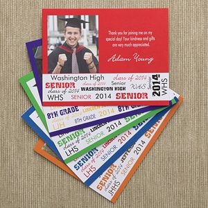 Personalized Graduation Photo Thank You Cards