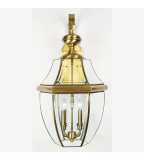 Newbury 4 Light Outdoor Wall Lights in Antique Brass NY8339A