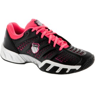 K Swiss Bigshot Light K Swiss Womens Tennis Shoes Black/Neon Red/Vapor