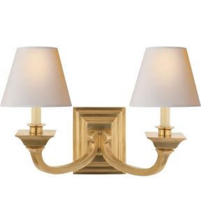 Studio Edgartown 2 Light Wall Sconces in Hand Rubbed Antique Brass MS2013HAB NP