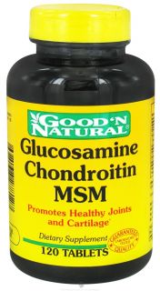 Good N Natural   Glucosamine/Chondroitin/MSM   120 Tablets