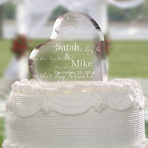 Personalized Wedding Cake Topper   From This Day Forward