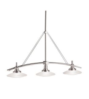 Structures 3 Light Island Lights in Brushed Nickel 2955NI