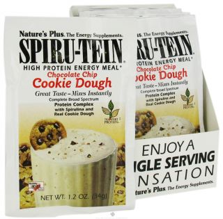 Natures Plus   Spiru Tein High Protein Energy Meal Chocolate Chip Cookie Dough   1 Packet
