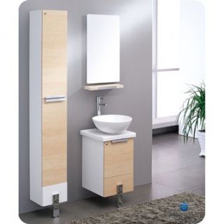 Fresca Adour 16 Light Walnut Modern Bathroom Vanity with Mirror