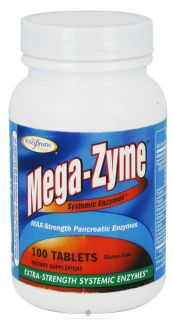 Enzymatic Therapy   Mega Zyme Systemic Enzymes   100 Tablets