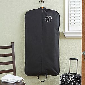 Personalized Ladies Garment Bag   Embroidered Initial