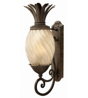 Plantation 1 Light Outdoor Wall Lights in Pearl Bronze 2124PZ