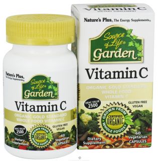 Natures Plus   Source Of Life Garden Vitamin C   60 Vegetarian Capsules