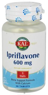 Kal   Ipriflavone Bone Support Formula With Calcium 600 mg.   30 Tablets