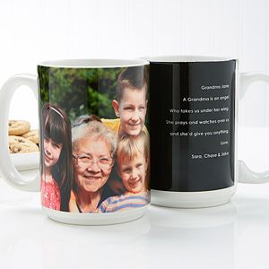 Mothers Day Gifts    Large Personalized Coffee Mugs For Her   Photo Sentiments