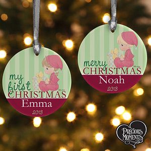 Personalized Babys First Christmas Ornaments   Precious Moments