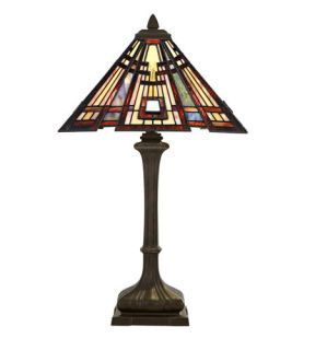 Classic Craftsman 2 Light Table Lamps in Valiant Bronze TF124TVA