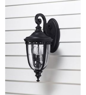 English Bridle 3 Light Outdoor Wall Lights in Black OL3001BK