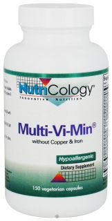 Nutricology   Multi Vi Min Without Copper & Iron   150 Vegetarian Capsules